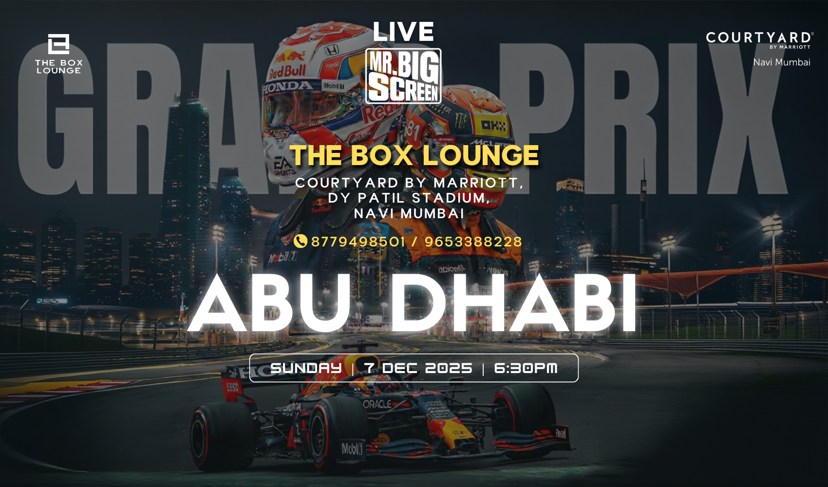 F1 Screening- Abu Dhabi GP 25- Navi Mumbai